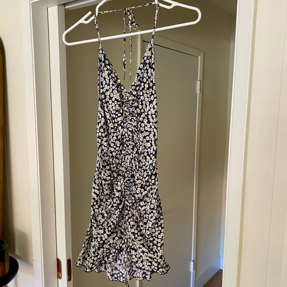 Princess Polly McLeod mini dress Multi Black and White Floral Mini Dress size 6